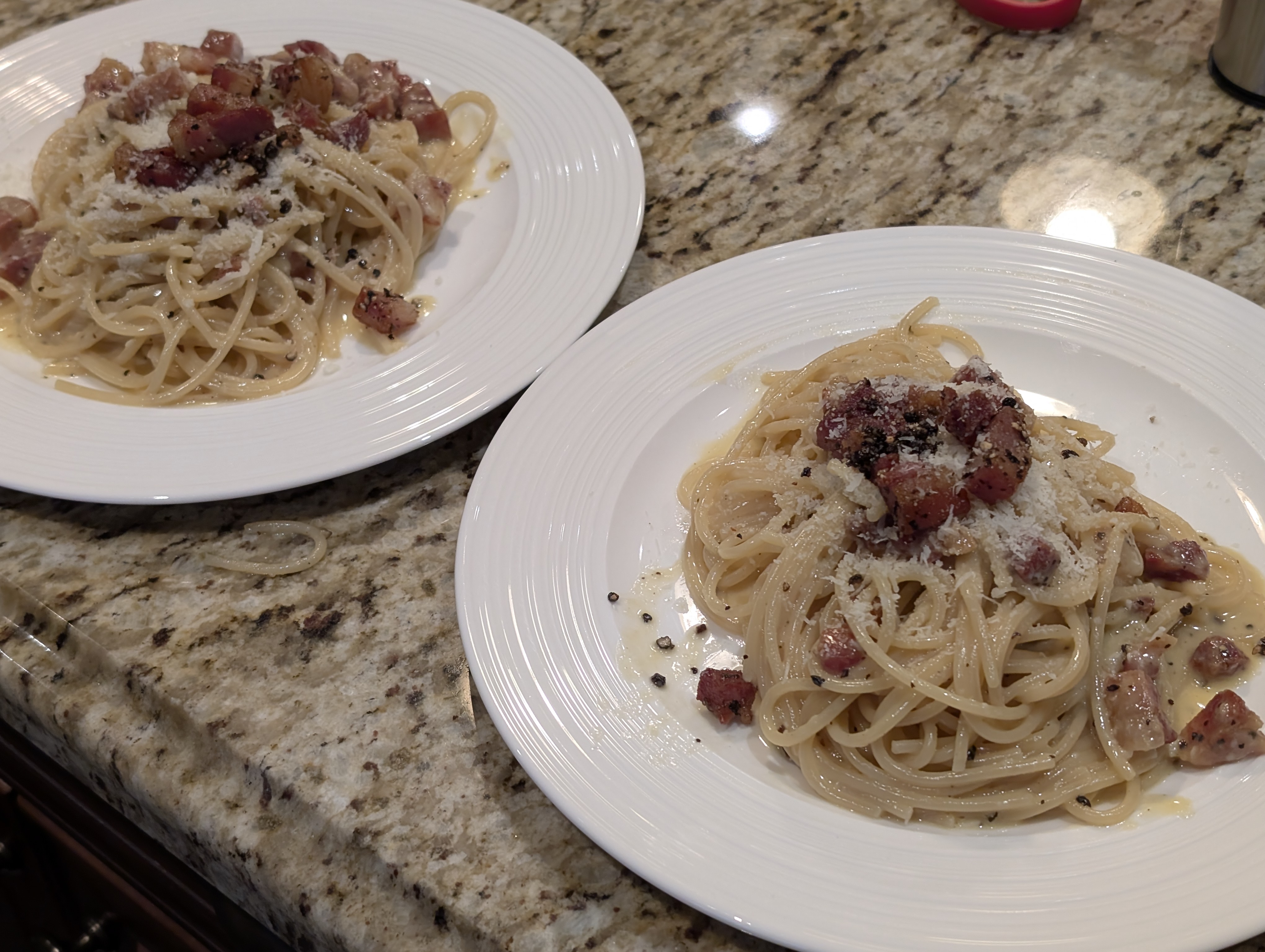 Carbonara plated 4