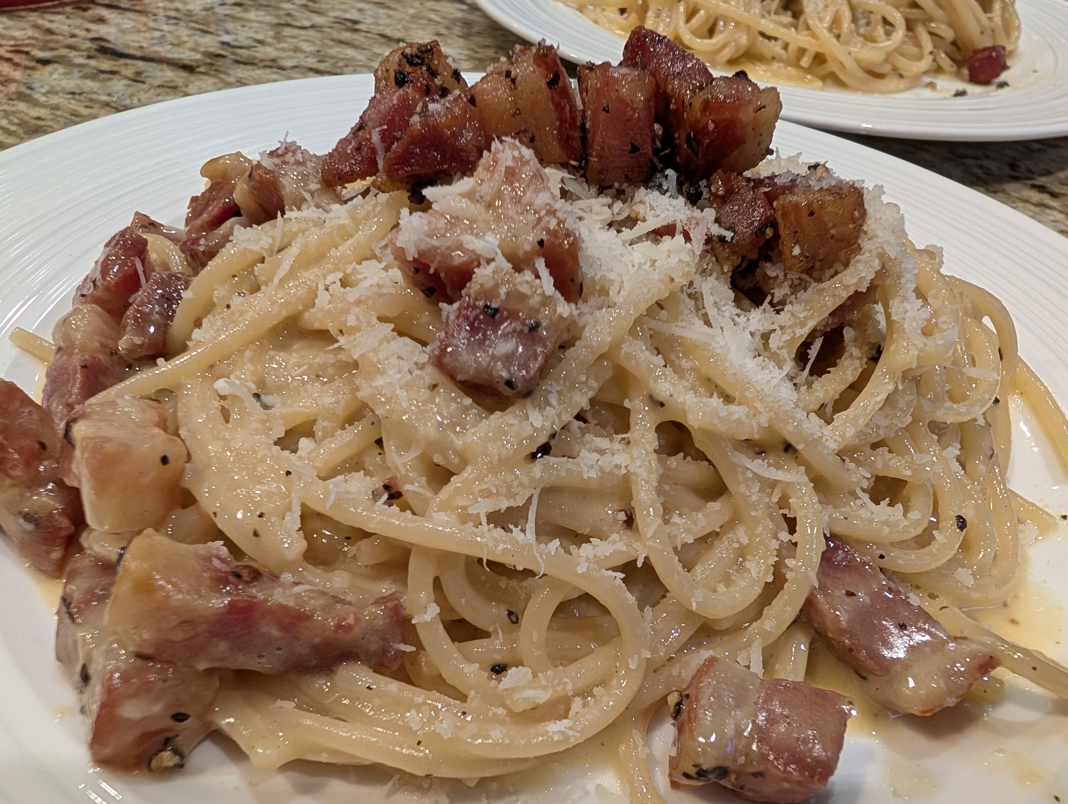 Carbonara plated 3